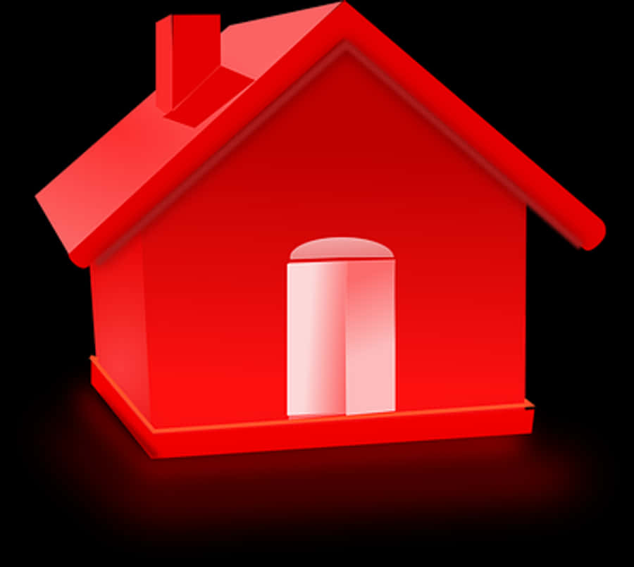 Red3 D House Icon