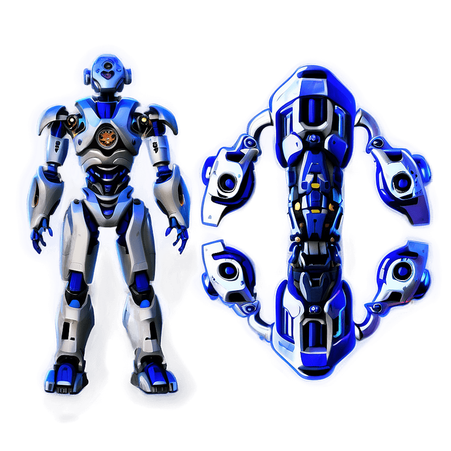 Futuristic Robot Design PNG 47