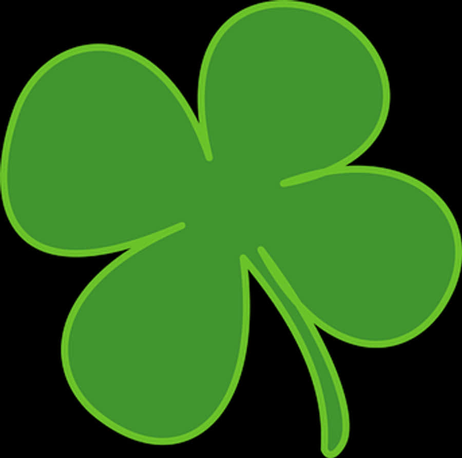 Green Four Leaf Clover Graphic