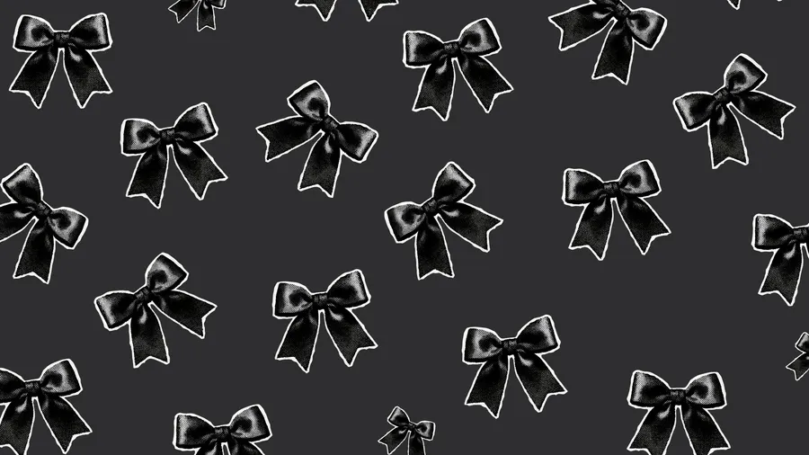 Black Bow Pattern Design