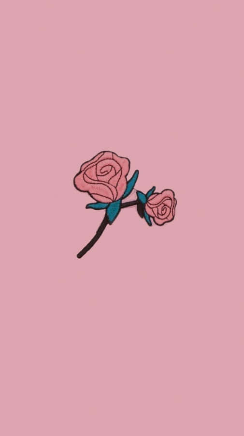 Animated Rose Pink Aesthetic Flowers