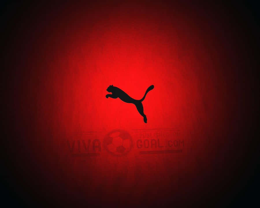 Logo da Puma em Fundo Vermelho