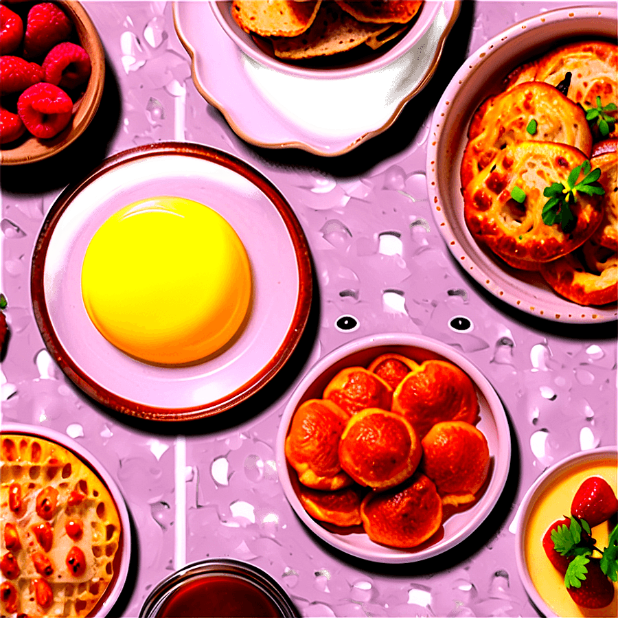 Luxurious Brunch Spread PNG gcp