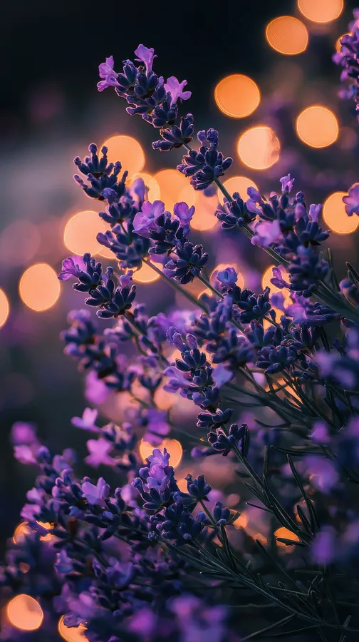 lavender,flowers,bloom,floral,purple,nature,botanical,bokeh,soft,glow,garden,romantic,delicate,evening,peaceful,beauty,plant,herbal,fragrance,petals