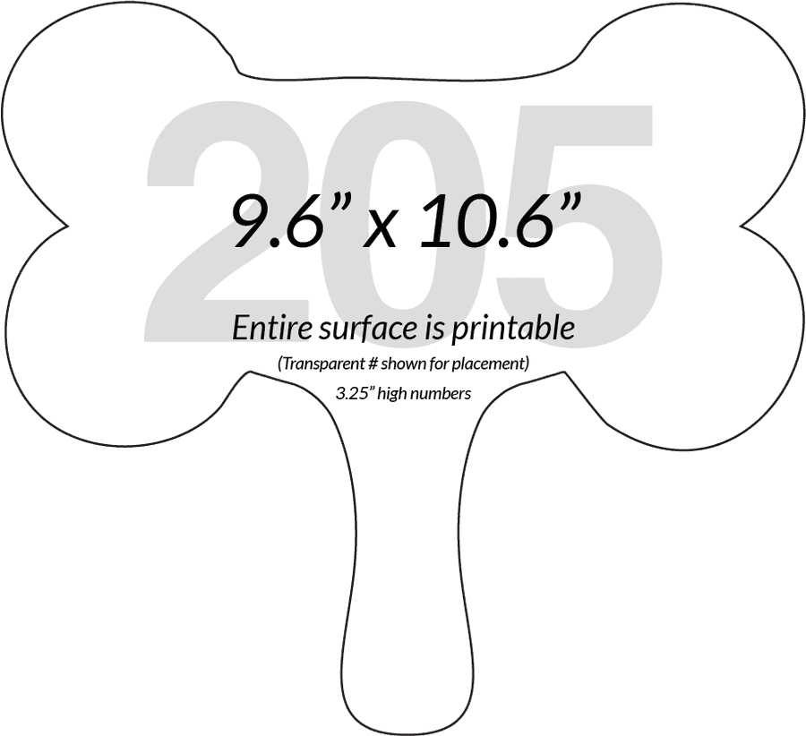 Printable Dog Bone Template Dimensions