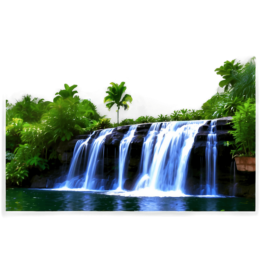 Abstract Art Waterfall Cascade PNG 06232024