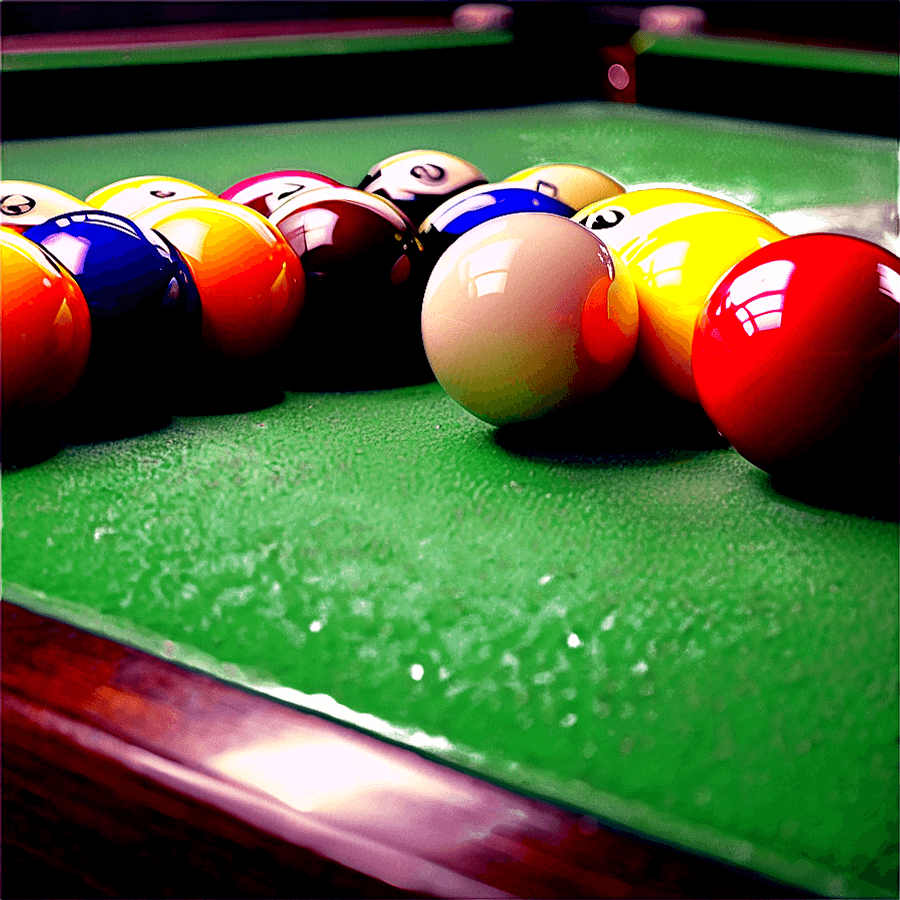 Pool Table Setup with Ball PNG 06212024