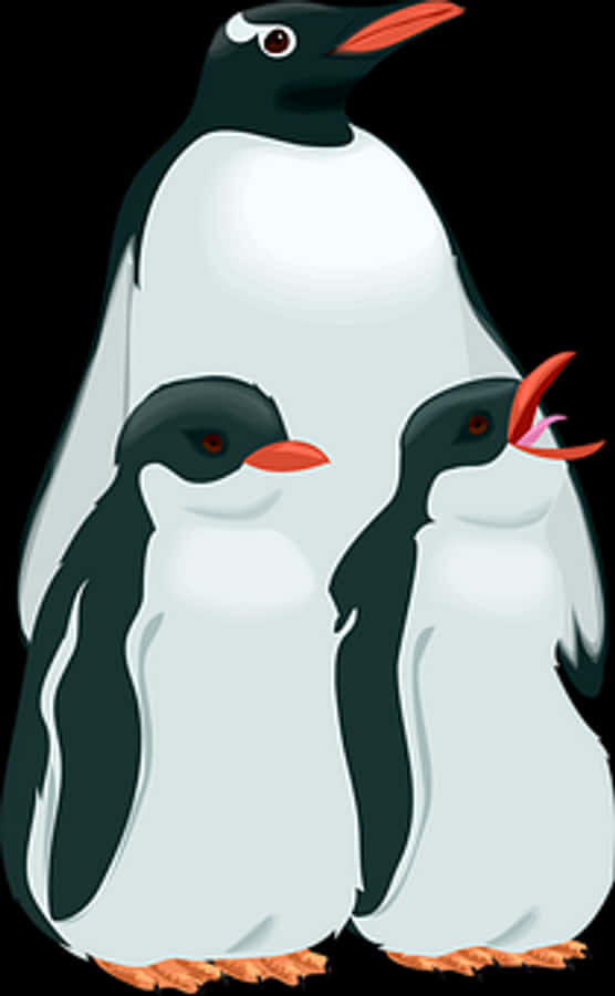 Adult_ Penguin_ With_ Chicks_ Vector_ Illustration.jpg