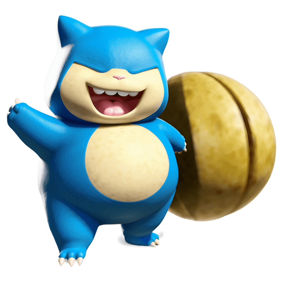 Snorlax in Battle Pose PNG rxg26
