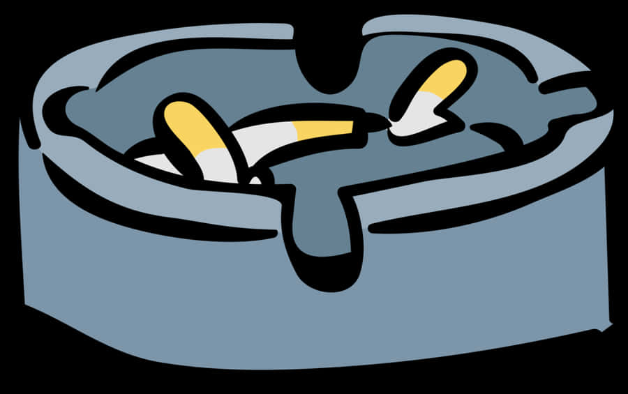 Vector Illustration Of Tobacco Cigarette For Smoking - Ashtray Illustration Png, Transparent Png