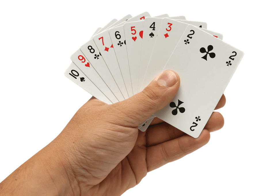 Hand Holding Playing Cards