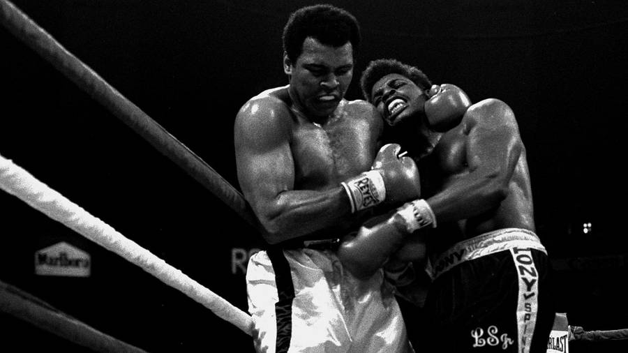 Download Muhammad Ali Boxing Clinch Wallpaper | Wallpapers.com