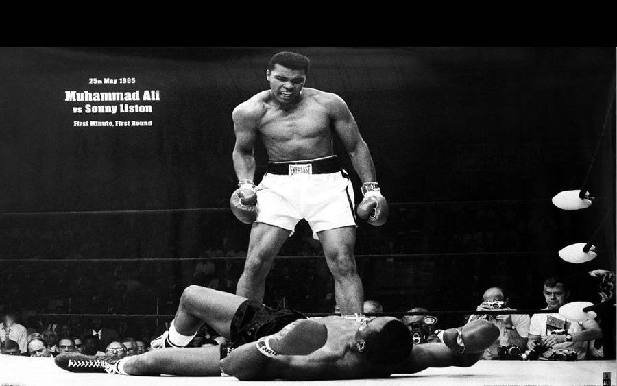 Download Muhammad Ali Vs Sonny Liston Wallpaper | Wallpapers.com