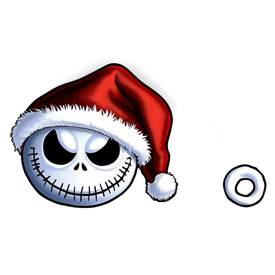 Santa Jack Skellington Chimney PNG vbl