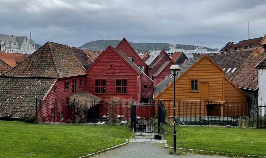 Historiske Bryggen Trehus Norge