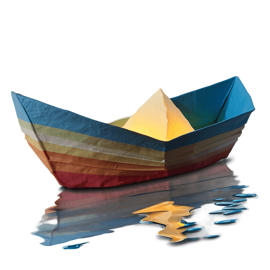 Paper Boat in the Sunset PNG 06282024