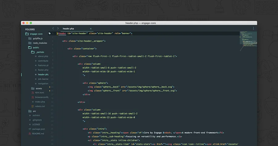 Sample Code Using Sublime Text