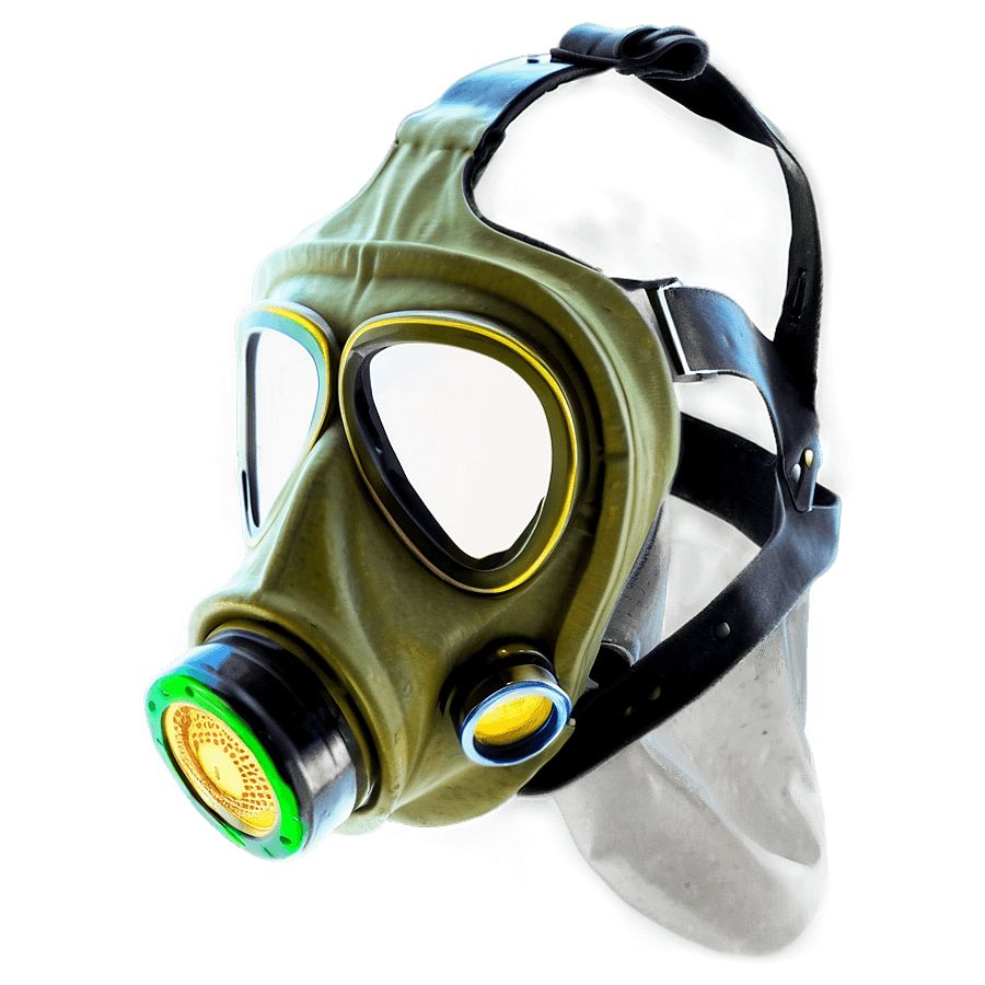 Gas Mask with Filters PNG aym