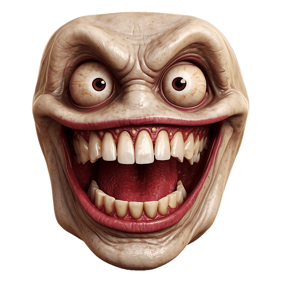 Frightening Grin Design PNG nnd56