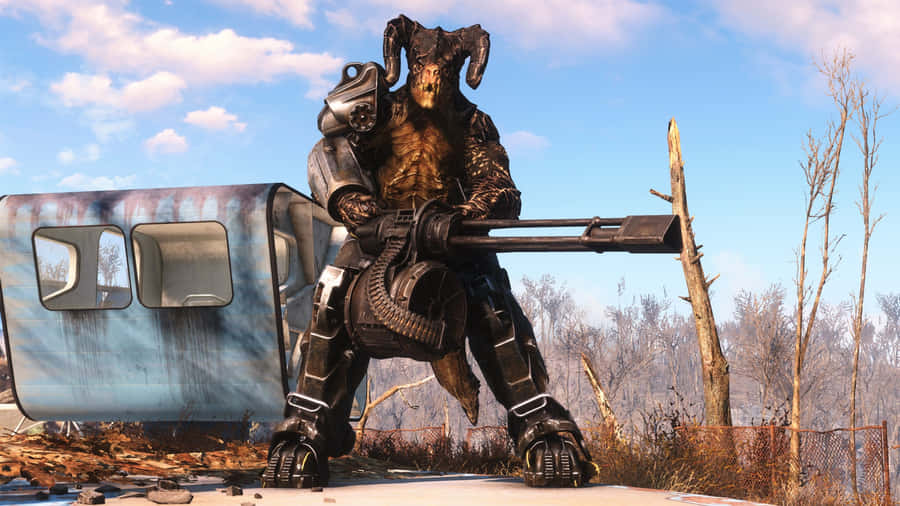 FeroceDeathclaw che vaga per il deserto