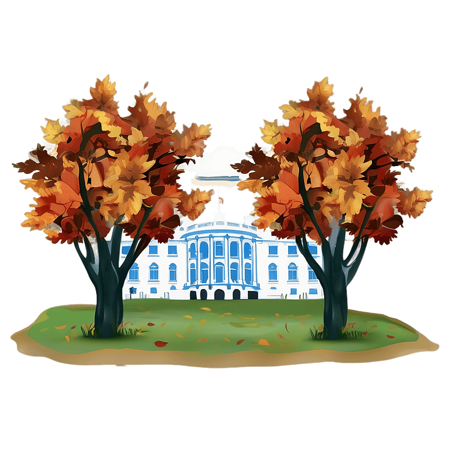 White House in Autumn PNG iic