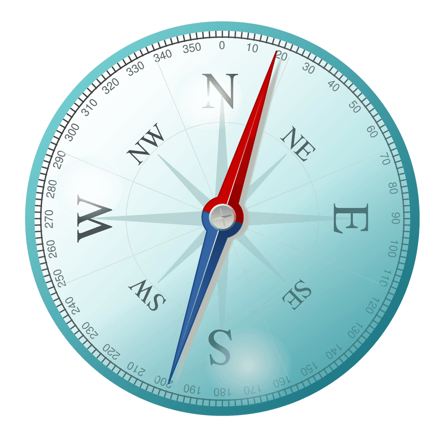 Modern Compass Illustration
