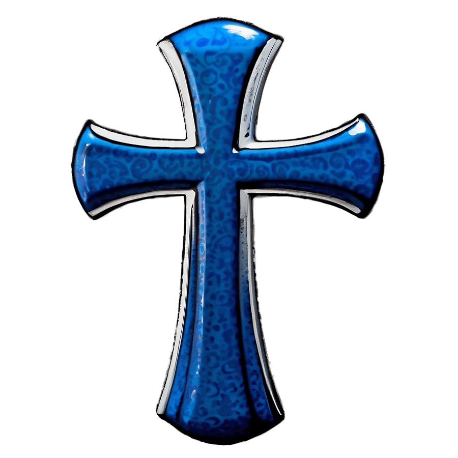 Shadowed Blue Cross Profile PNG 06292024