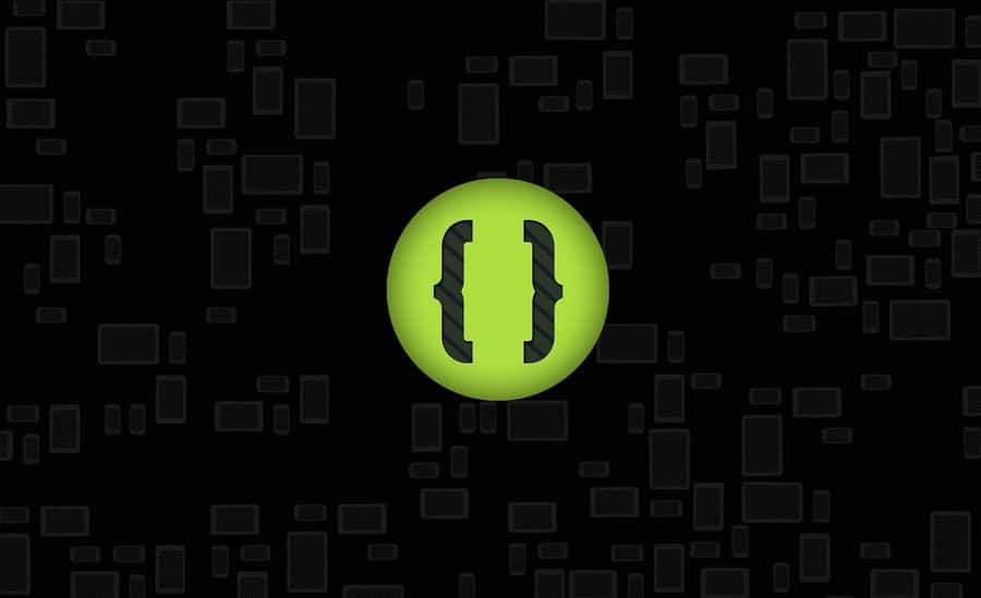Grünes Code-Editor-Symbol
