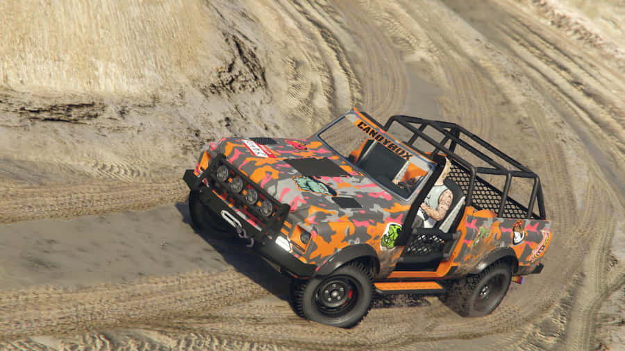 4x4 Suzuki SJ Bedste Skov Rally Baggrund