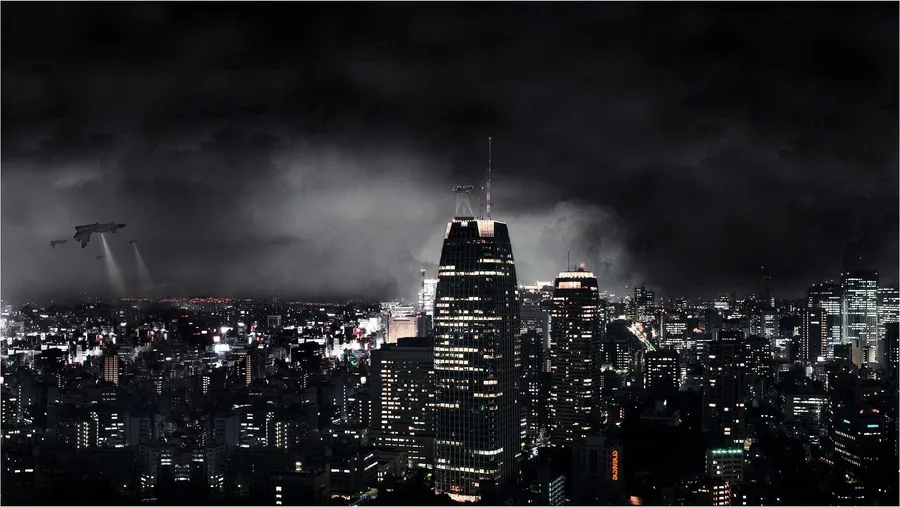Dark City Background