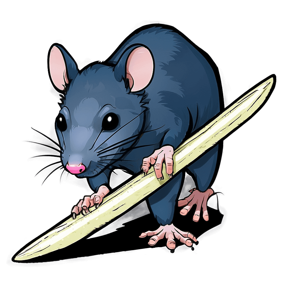 Rat Outline PNG 06112024