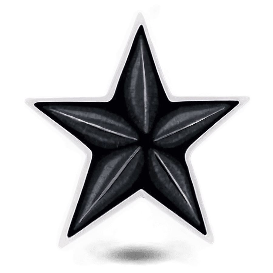 Black Star Drawing PNG 05252024
