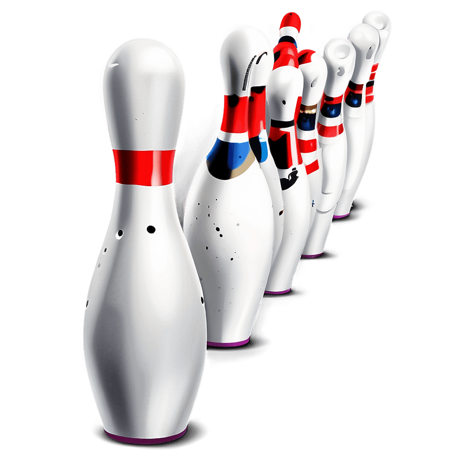 Bowling Pins and Ball PNG 38