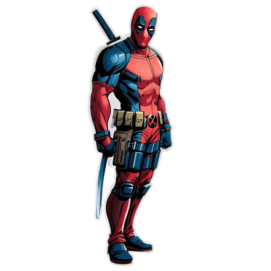 Deadpool Comic Style PNG yvf