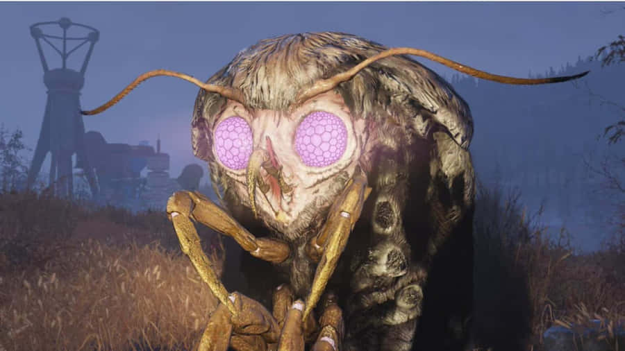 Cena Noturna da Criatura Mothman