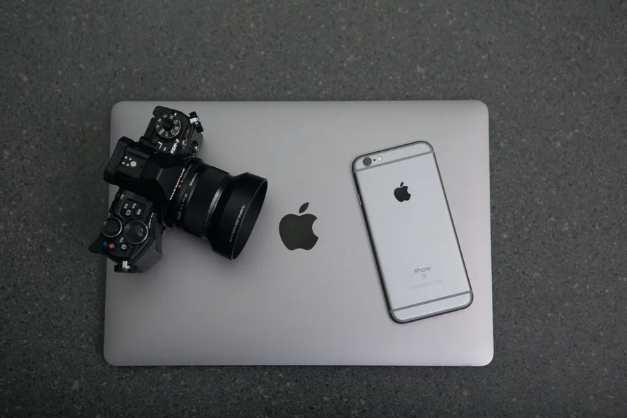 DSLR Camera Flat Lay
