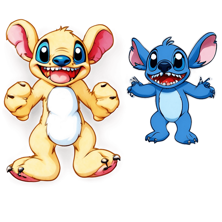 Stitch and Angel's Adventure PNG vxp95