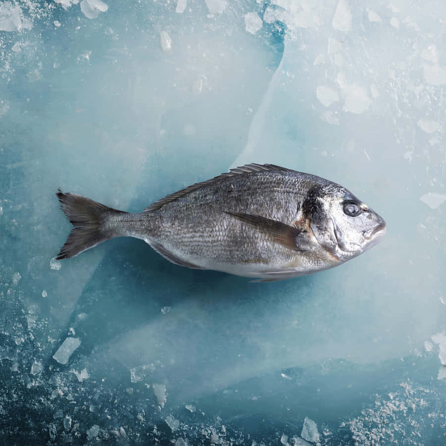 Frossen Bream på Is