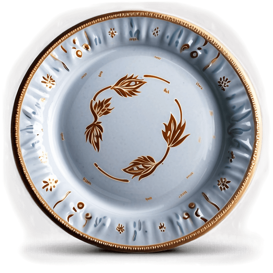 Classic White Plate PNG luy
