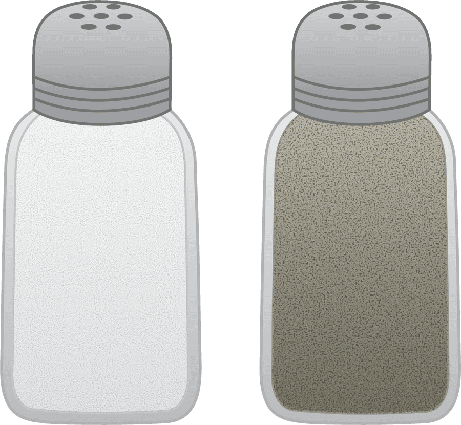 Saltand Pepper Shakers Vector Illustration