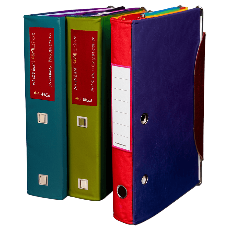 Colorful Binder PNG 05262024