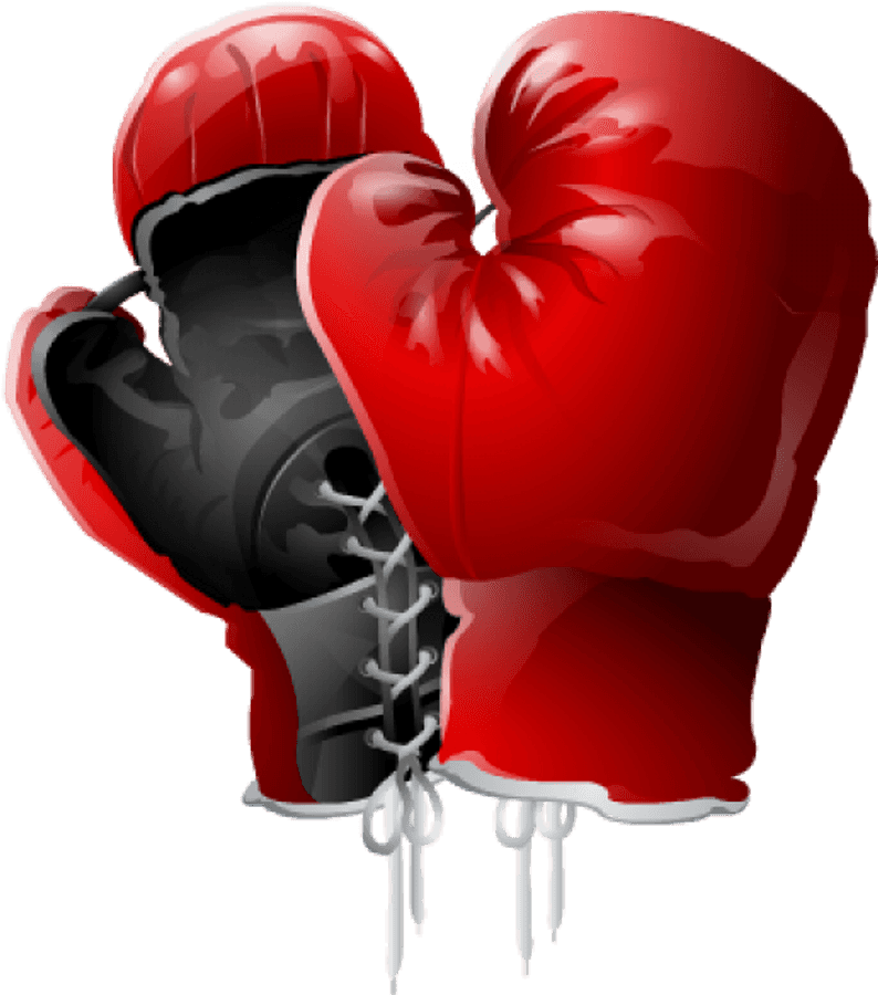 Red Black Boxing Gloves Free Png Download - Helium Balloon Boxing Gloves, Transparent Png