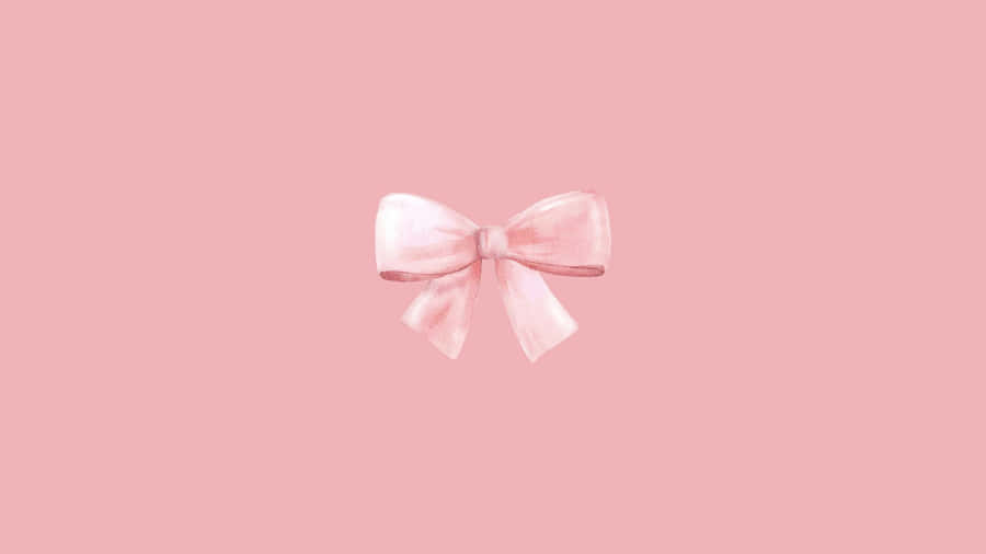 Blød pink preppy sløjfe