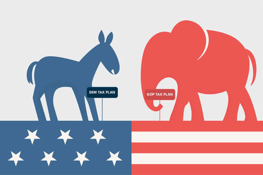 Planode impostos republicano versus democrático.