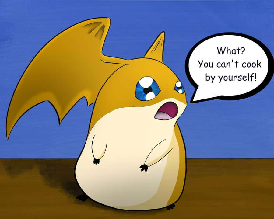 Patamon überraschter Ausdruck