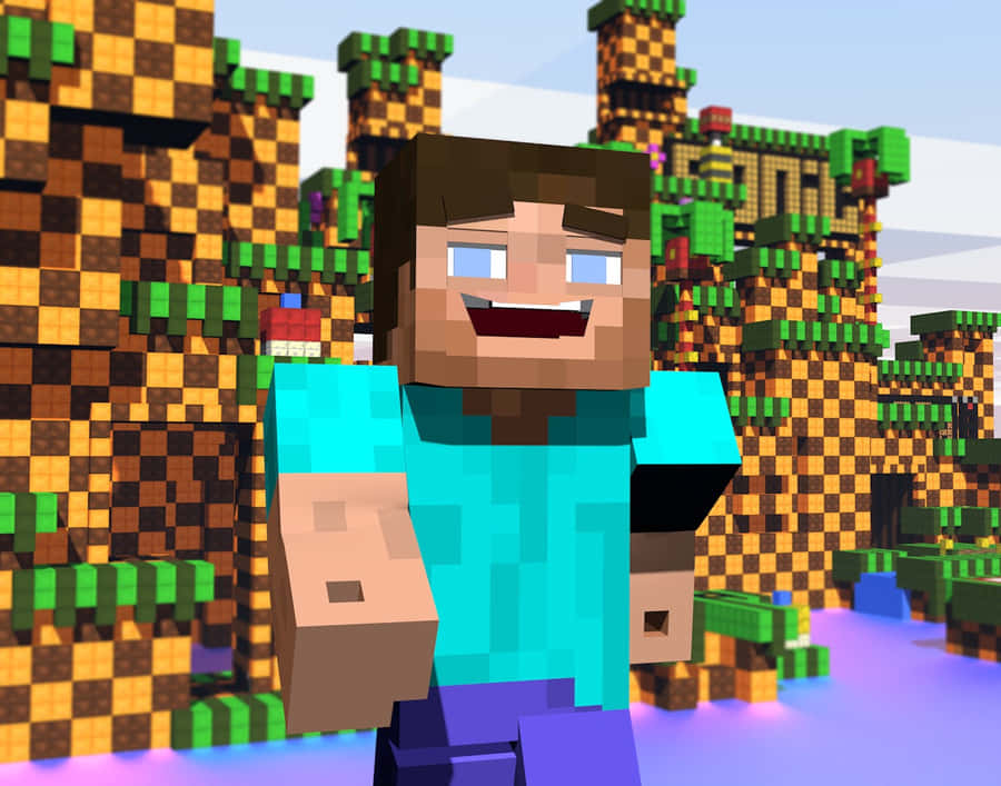 MinecraftRustning 1374 x 1080 bakgrundsbild