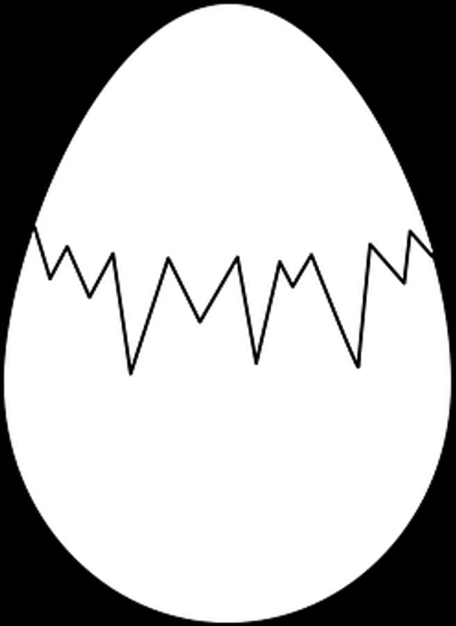 Cracked Egg Vector Illustration