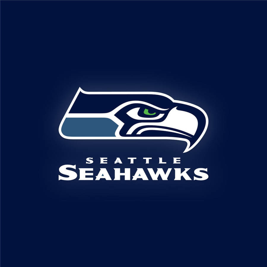 Download Navy Blue Seattle Seahawks Logo Wallpaper | Wallpapers.com