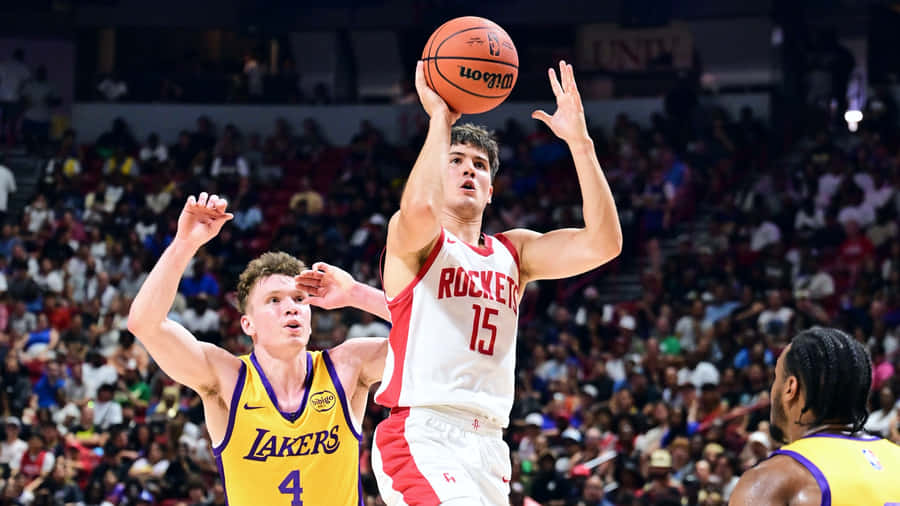 Basketballspiel Lakers gegen Rockets