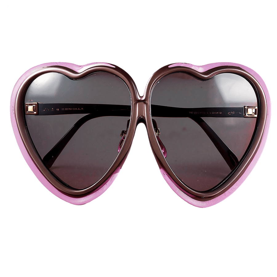 Cute Heart Sunglasses PNG fwh